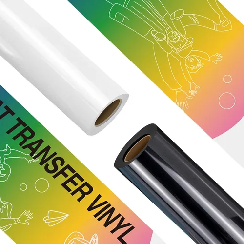 Miniatura 30 de HTVRONT - Rollo de vinilo termotransferible, 12 in x 8 ft para diseños en camisetas, fácil de cortar y despegar, para planchar y máquinas Cricut