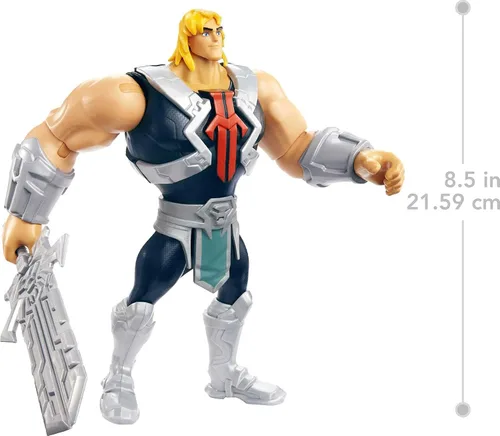 Miniatura 4 de He-Man and the Masters of the Universe - Figura grande de He-Man con accesorio inspirado en la serie animada MOTU Netflix, juguete coleccionable