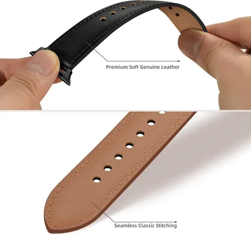 Miniatura 5 de Wanme Bandas para Amazfit GTS 4 / GTS 4 Mini / GTS 3 / GTS / GTS2 / GTS 2e / GTS 2 mini Band mujeres hombres, correa de repuesto de cuero