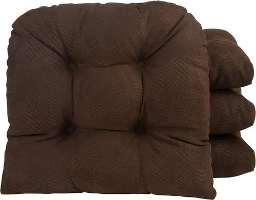 Miniatura 53 de Klear Vu Gripper Overstuffed - Cojines universales antideslizantes para silla de comedor para decoración de cocina o uso de oficina, almohadilla