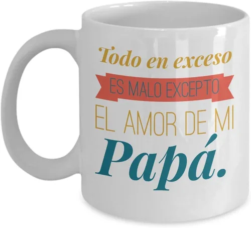 Regalo para Papa Taza de Café Padre Feliz dia del Padre Vaso, taza de café divertidas, tazas personalizadas, taza de café inspiradoras, taza con