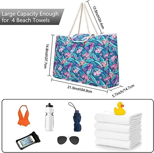 Miniatura 2 de CONTAIL Bolsa de mano de gran capacidad de 21.5 pulgadas con forro totalmente impermeable, convertible como bolsa húmeda y seca