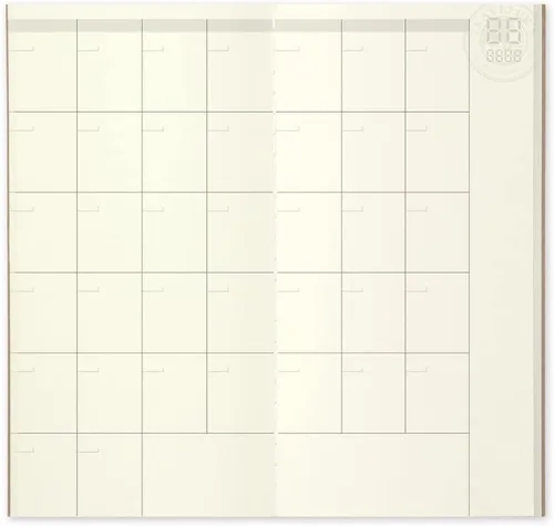 Miniatura 3 de 1 x Cuaderno para Viajeros Midori (Recarga 017) Diario Mensual