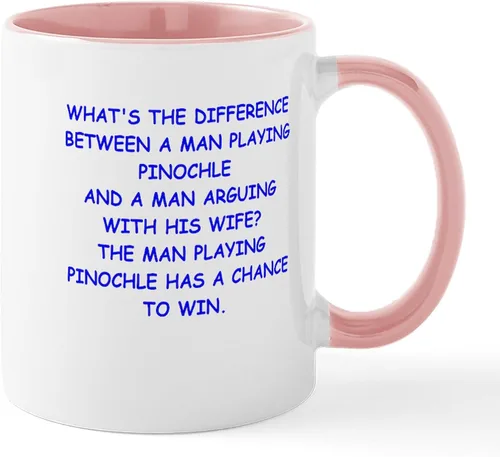 Miniatura 29 de CafePress Euchre Champ Mugs Taza de café de cerámica de 11 oz (11.0 fl oz)