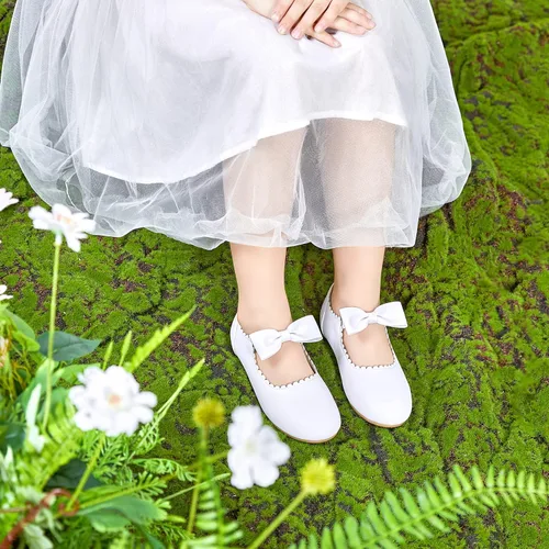 Miniatura 2 de Felix & Flora Zapatos de vestir para niña de las flores, zapatos planos de ballet para niñas, para fiestas, escuela, boda