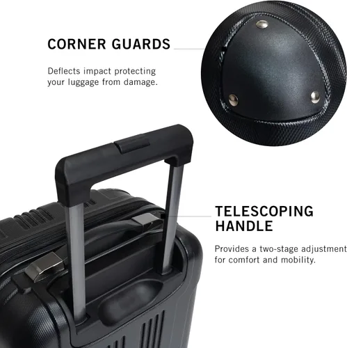 Miniatura 5 de Kenneth Cole Reaction Out Of Bounds - Equipaje de transporte vertical Negro medianoche 5709485