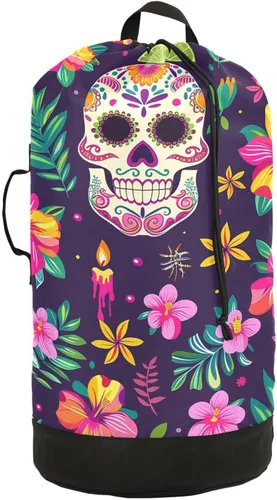Miniatura 9 de Mochila para lavandería, cesta extra grande resistente para ropa sucia, correas ajustadas para campamento, universidad, gimnasio, hotel, hogar, 29.3