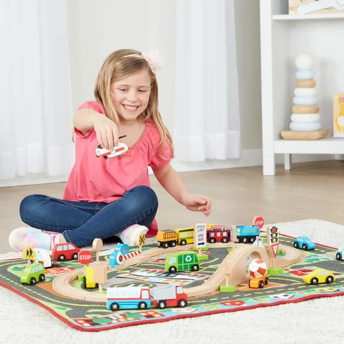 Miniatura 2 de Melissa & Doug Alfombra Deluxe Multi Vehículo Actividad (SIOC)