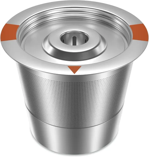 Cápsulas de café reutilizables K Cups para Keurig: filtro de café K Cups recargables de acero inoxidable completo compatible con cafeteras 1.0 y 2.0