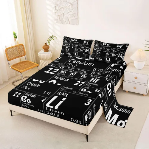Miniatura 30 de Erosebridal Ropa de cama de 3 piezas de rosa roja, tamaño individual, sábana bajera y sábana encimera para mujeres y niñas, estampado de momentos