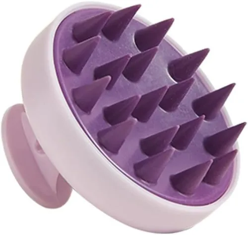 Miniatura 10 de Masajeador de cuero cabelludo para el cuero cabelludo, cepillo de silicona suave, cepillo de champú, exfoliante del cuero cabelludo para el 1PC-Rojo