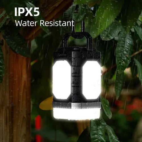 Miniatura 6 de Sinvitron Linterna de campamento recargable: 30,000 mAh luces de campamento portátiles, carga rápida QC3.0, 1000 lúmenes, tiempo de funcionamiento