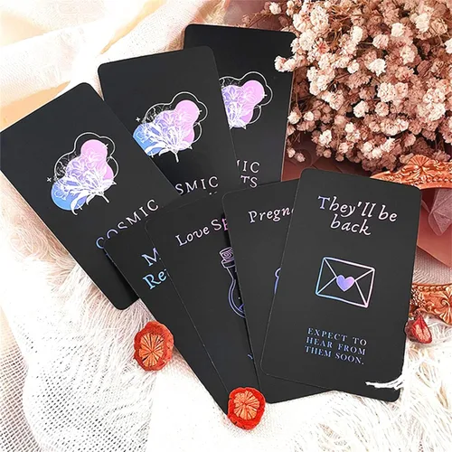 Miniatura 6 de Han Yu Bowen Cartas de Oráculo de Amor, Cartas de Tarot para Principiantes Cartas de Tarot de Llama Gemela, Cartas de Oráculo Mazos con Significados