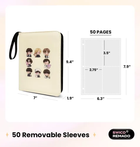 Miniatura 2 de Carpeta para tarjetas fotográficas con 400 bolsillos, libro con mangas, álbum de fotos para tarjetas Lomo
