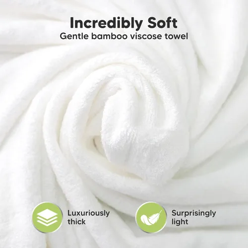 Miniatura 2 de KeaBabies Toalla de bebé con capucha para recién nacido, viscosa derivada de bambú, toallas de baño grandes con capucha para niños, niñas, niños