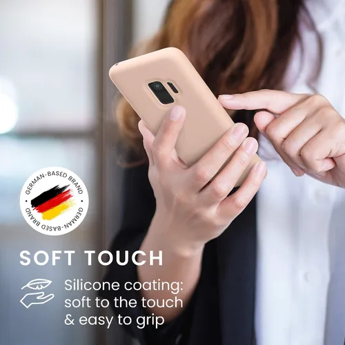 Miniatura 4 de kwmobile Funda compatible con Samsung Galaxy S9 - Funda de silicona TPU con acabado suave - remolino de coco