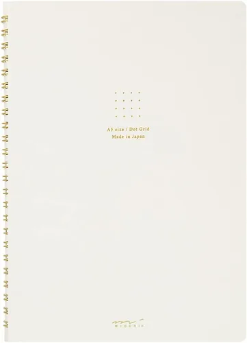 Miniatura 11 de Midori 15334006 Notebook, Ring Notebook, Color, Dot Square, Blue, A5