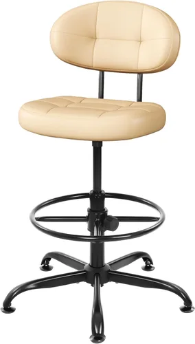 Miniatura 12 de Misolant Silla de Dibujo, Silla de Oficina Alta sin Brazos con Anillo Reposapiés para Escritorio de Pie, Pequeña Silla Ejecutiva de Computadora