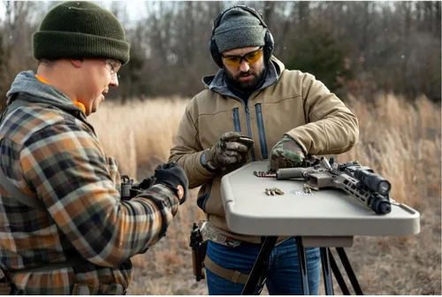 Miniatura 5 de MTM HLST mesa de tiro alta-baja, gris/negro