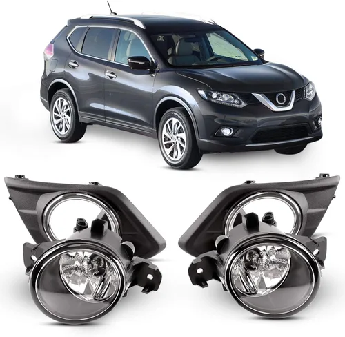 DLAA Faros antiniebla para NISSAN ROGUE/X-TRAIL 2014 2015 2016 antiniebla reemplazo lente transparente estilo OE H11-12V55W
