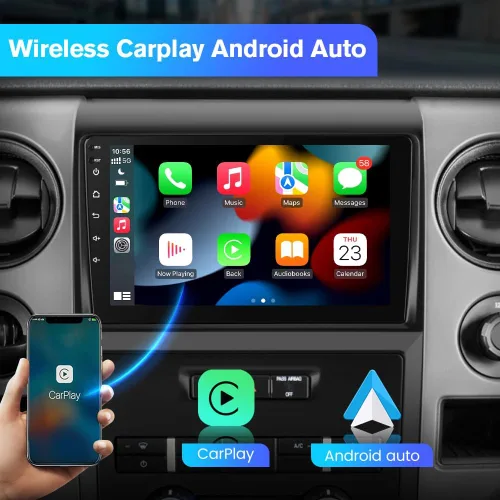 Miniatura 3 de Radio estéreo de coche para Ford F150 F-150 2009-2012, pantalla táctil de 9 pulgadas [2G+64G] Android 13 unidad principal con CarPlay/Android Auto