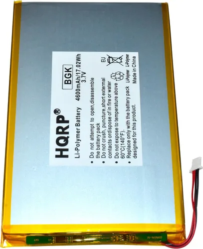 Miniatura 2 de HQRP Batería compatible con RCA de 10 pulgadas Viking Pro RCT6303W87 RCT6303W87DK RCT6K03W13 Tablet PT3090135 3.7v 4Ah 4600mAh