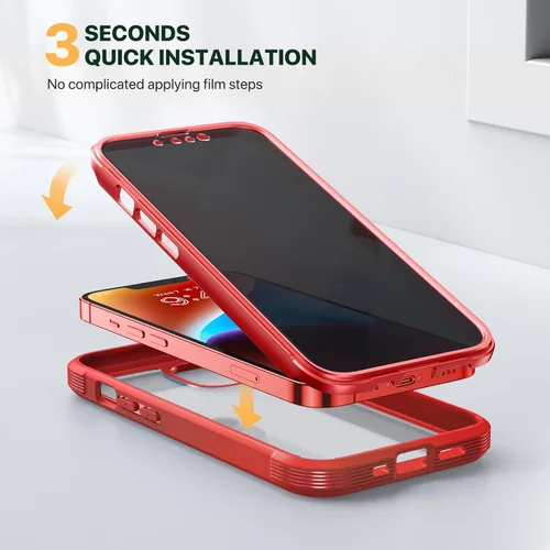 Miniatura 385 de Diaclara Funda diseñada para iPhone 16, mejorada [protección completa de la cámara], carcasa resistente de cuerpo completo con protector de pantalla