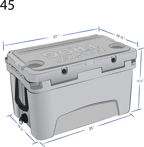 Miniatura 6 de Frosted Frog Baúl de hielo de 45 cuartos de galón de camuflaje resistente de alto rendimiento moldeado por roto aislado de grado comercial Original