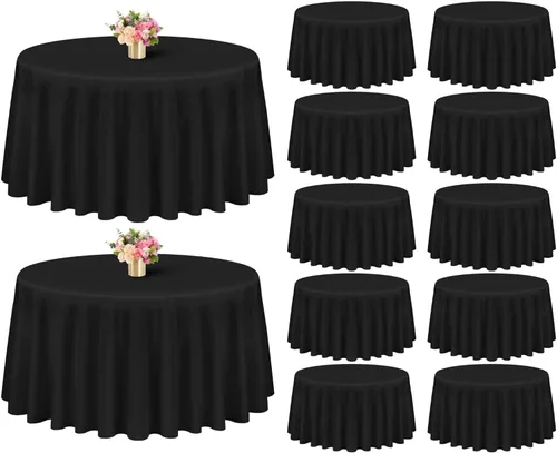 Miniatura 131 de Showgeous Paquete de 4 manteles rectangulares de poliéster de 60 x 102 pulgadas, resistentes a las arrugas, lavables, para bodas, mesas de comedor