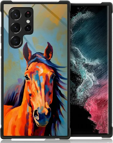 Miniatura 612 de CARLOCA Funda compatible con Samsung Galaxy S22 Ultra, diseño gráfico de Star Howling Wolfs Samsung Galaxy S22 Ultra, diseño gráfico, a prueba