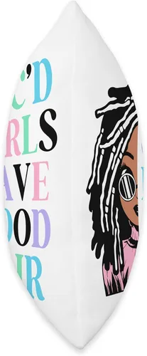 Miniatura 2 de Locs Afro Dreadlocks Love Beauty Hair Loc'd Good Hair Black American African Girl Throw Pillow, 16x16, Multicolor