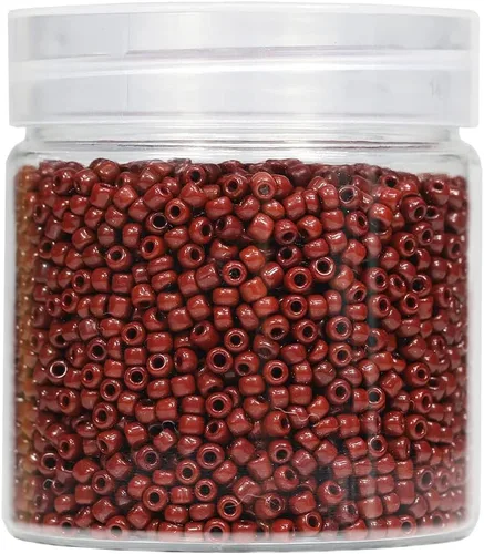 Miniatura 15 de Cuentas de semillas sueltas de color negro opaco, alrededor de 4000 piezas en caja 8/0 de vidrio para hacer joyas, agujero de 0.028 in (negro)