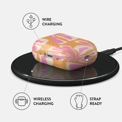Miniatura 3 de Burga Funda para Airpods Pro 2 2022, compatible con Apple AirPods, funda protectora de plástico rígido, accesorios elegantes para teléfonos