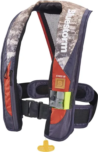 Miniatura 12 de BLUESTORM Atmos 40 Chaleco salvavidas inflable automático y manual para adultos Chaleco salvavidas aprobado por la Guardia Costera de los Estados