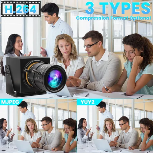 Miniatura 7 de ELP Cámara web HDMI 4K USB3.0 - 60fps, 8MP, lente de zoom 4X (0.110-0.472 in), primer plano, H.264, telescopio, CCTV industrial