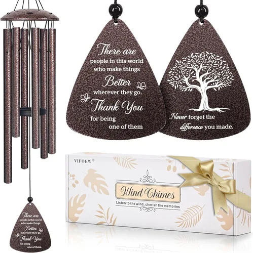 Miniatura 9 de Regalos para abuela, campanillas de viento de bronce de 32 pulgadas, regalos para abuela, el mejor regalo de cumpleaños o Navidad para abuela