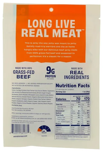 Archer Original Beef Jerky, 2.5 oz