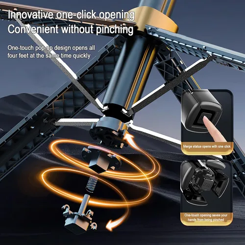 Miniatura 5 de XINBAOHONG Palo selfie, trípode extensible con control remoto Bluetooth para iPhone y Android, tamaño compacto y ligero
