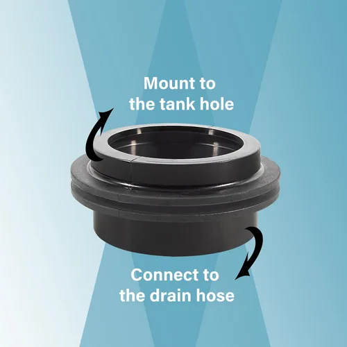 Miniatura 5 de Ojal de tanque de 3 pulgadas para tanque de agua negra de RV, diámetro de apertura de 3 pulgadas, diámetro exterior de 3-7/8 pulgadas, evita fugas