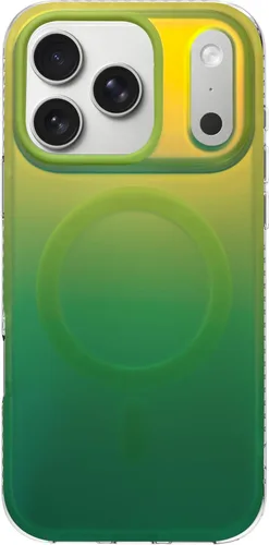 Miniatura 19 de Funda degradada para iPhone 14 Pro - Diseño multicolor degradado naranja y amarillo, resistente a los impactos y con imanes