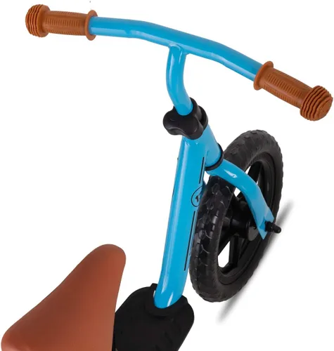 Miniatura 8 de Joystar Bicicleta de equilibrio de 10 y 12 pulgadas para niñas y niños, de 18 meses a 5 años, bicicleta para niños con reposapiés y altura de Azul
