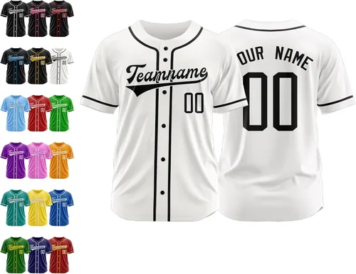 Miniatura 46 de Camiseta de béisbol personalizada, nombre de béisbol personalizado, logotipo de número, camiseta de béisbol personalizada para hombres, mujeres