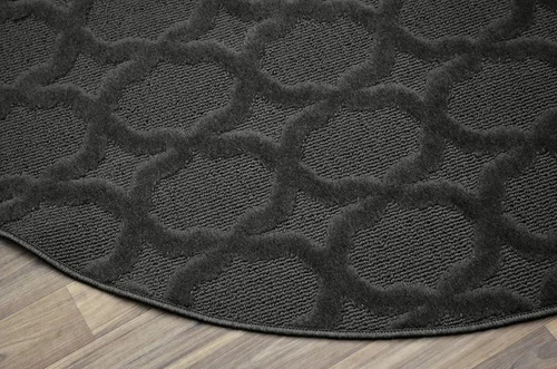 Miniatura 36 de Garland Rug Sparta - Alfombra antideslizante de polipropileno de 2 pies x 12 pies, color negro, ideal para salas de estar y pasillos, elegante