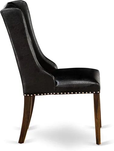 Miniatura 11 de East West Furniture I2FO5-749 Irving - Juego de muebles de habitación de 5 piezas, incluye una mesa de comedor redonda con pedestal y 4 sillas