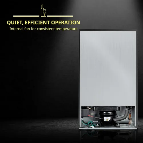Miniatura 8 de SCHMÉCKÉ Refrigerador de vino con compresor de 28 botellas con cierre – Gran bodega independiente para vino tinto, blanco, champán o espumoso