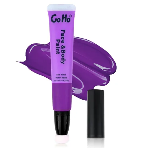 Miniatura 31 de Go Ho Barra de pintura facial verde claro, accesorios verdes, pintura corporal crema a base de agua, lavable, altamente pigmentada, suave y segura