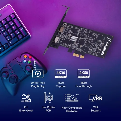Miniatura 4 de Tarjeta de Captura HDMI AVerMedia para Transmisión y Videojuegos, 4K60 Pass-Through con Latencia Ultra Baja en PS5, PS4 Pro, Xbox Series X/S, Xbox