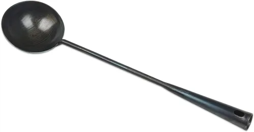 Miniatura 7 de ZhenSanHuan Utensilio de Wok Tradicional Chino Hecho a Mano de Hierro, Utensilio de Wok Largo (Espátula, 32CM/12.6'')