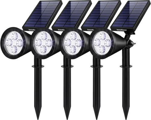 Miniatura 8 de InnoGear Luces solares 2 en 1, impermeables, para exteriores, paisajismo, iluminación, luz de pared, encendido/apagado automático, para patio