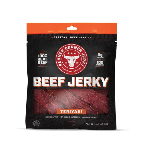 Miniatura 15 de Renner Corner Jerky's Maple Jalapeño Beef Jerky (2.5 onzas) - 100% natural, carne de res premium hecha a mano, fabricada en Dakota del Sur, sin